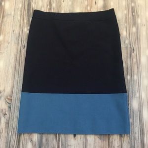 BCBGMaxAzria navy blue and lighter blue miniskirt
